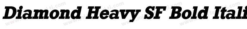 Diamond Heavy SF Bold Italic字体转换